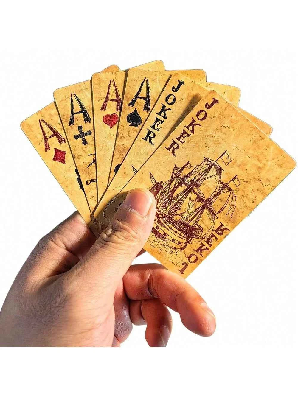 Vintage Pirate Ship Playing Cards Deck Of Cards ,Poker Cards for Party Games  Retro Poker Board Game Poker Magic Shows
