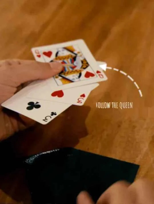 Royal-T By Gordon Bean Gimmicks 3-card Monte Game Illusions Close Up Magic Tricks Street Magic Props Funny Poker Magia Bar Trick