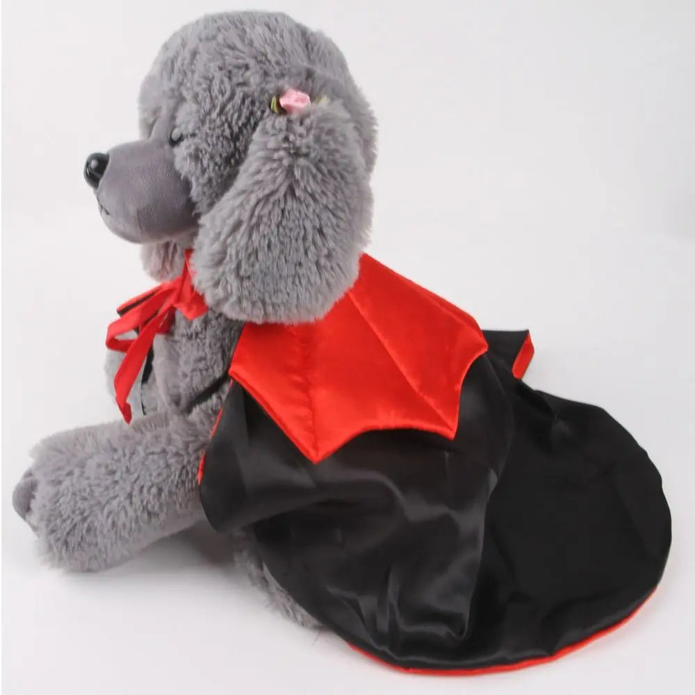 Stand-collar Halloween Pet Costume Comfortable Adjustable Dogs Knight Cape Pet Supplies Soft Fabric Kitten Puppy Dress Party