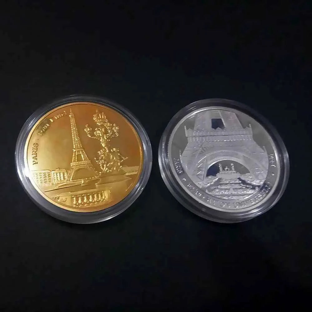 Paris Eiffel Tower Coin Collection Travel Collection Commemorative Coins Commemorative Coins Non-currency
