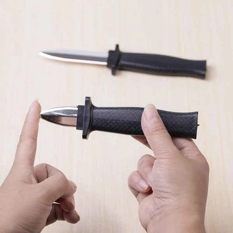 Props Toys Joke Magic Plastic Retractable Knife Joke Prank Props Knife Scary Trick Fake Dagger Funny - Big Tim's Magic Emporium