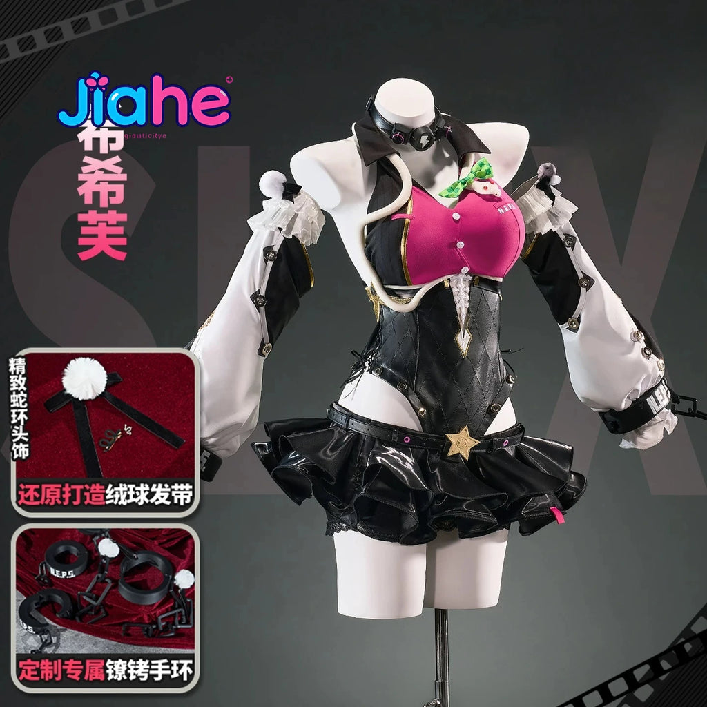 Zenless Zone Zero Cissia Cosplay Costume | Leather Jumpsuit Set - Big Tim's Magic Emporium