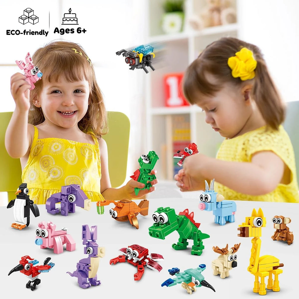 Party Favors for Kids Animals Building Block Toy for Goodie Bag Stuffers Classroom Student Prizes Birthday Gifts for Boys Girls