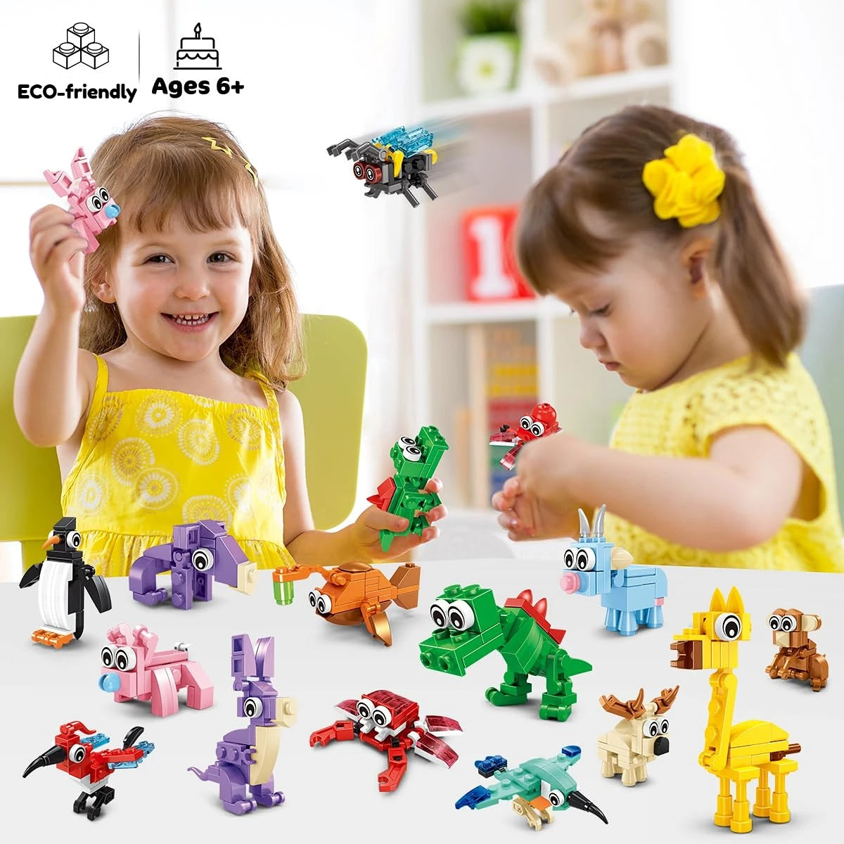 Party Favors for Kids Animals Building Block Toy for Goodie Bag Stuffers Classroom Student Prizes Birthday Gifts for Boys Girls