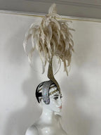 The Stardust Dionysia – Off-White Feather Carnival & Masque Ball Headdress
