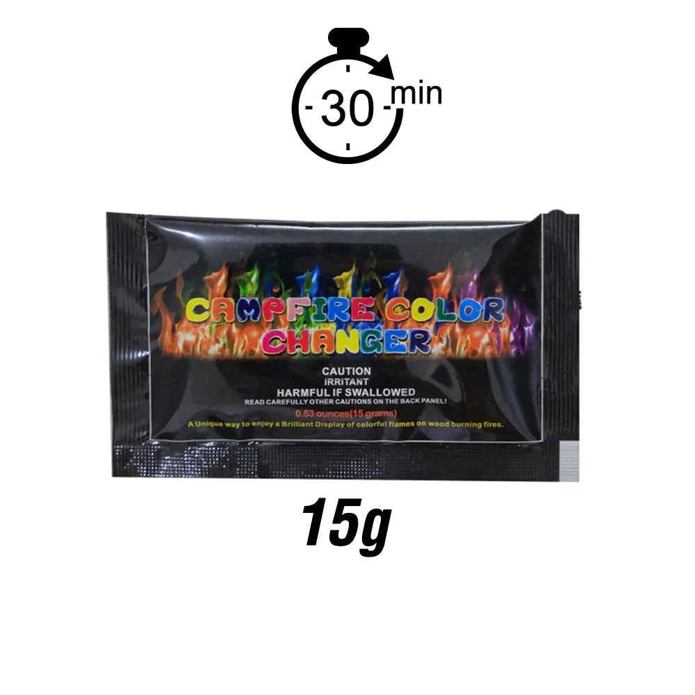 Mystical Fire Magic Tricks Color Flames Powder Bonfire Sachets Fireplace Pit Patio Toy Magician Pyrotechnics Party Glowing Props - Big Tim's Magic Emporium