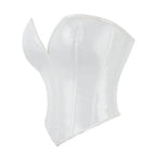 Shiny PVC PU Leather Bustier Corset Crop Top Body Shaper Vest