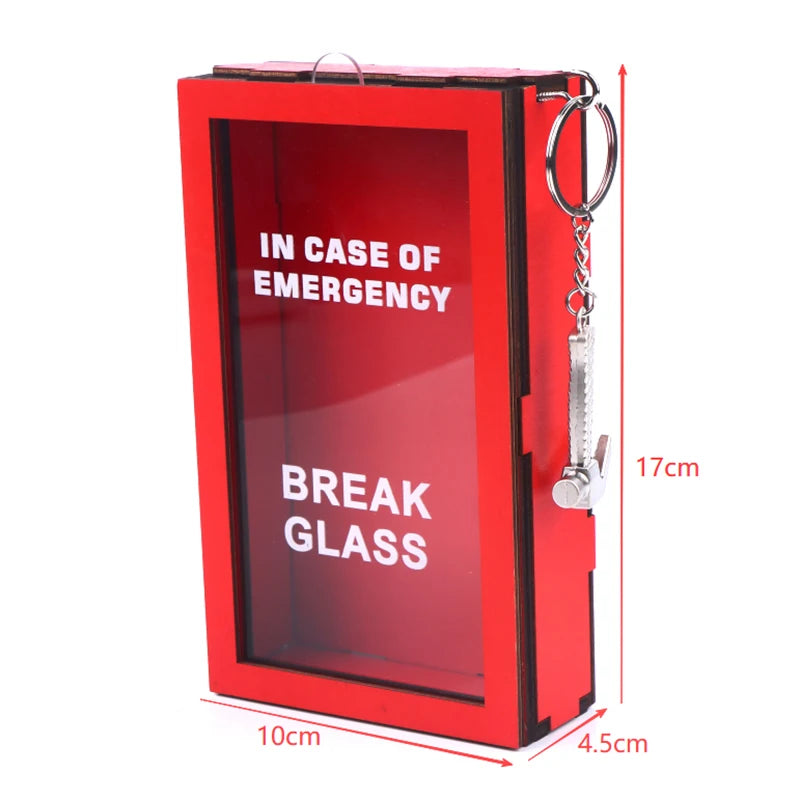 Funny Break In Case Emergency Gift Box With Hammer Gift Packaging Case Red Gag Gift Organizer For Birthday Holiday - Big Tim's Magic Emporium