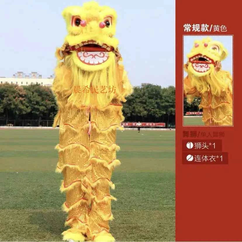 lion dance props complete set of lion dance adult full set of double single