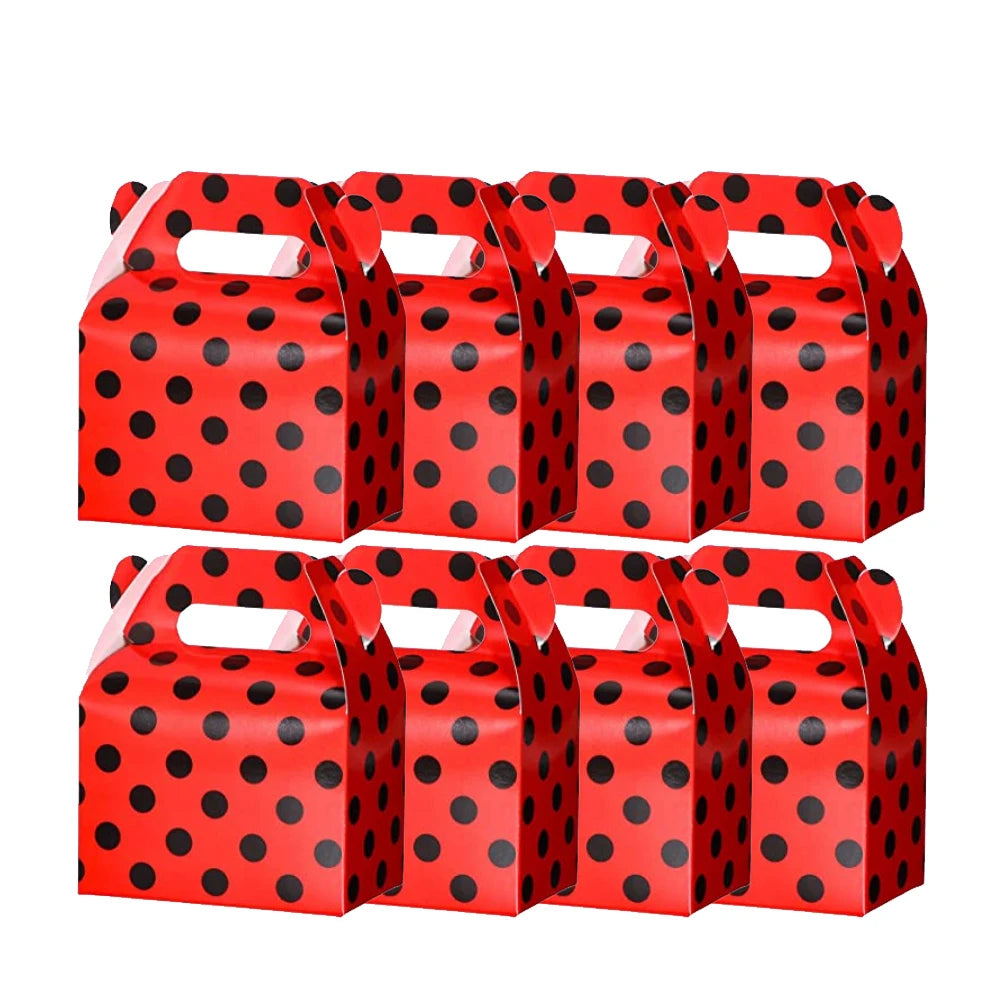 Ladybug Tablecover Party Pack Red Black Polka Dots Tablecloth 54 x 87 Inch Ladybug Party Western Themed Party Birthday Party - Big Tim's Magic Emporium