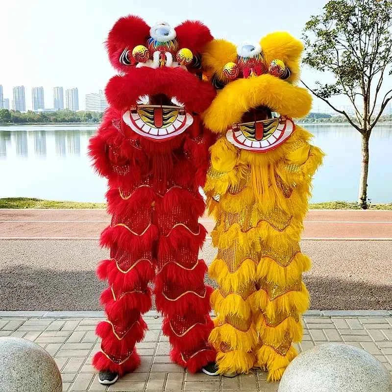 lion dance props complete set of lion dance adult full set of double single