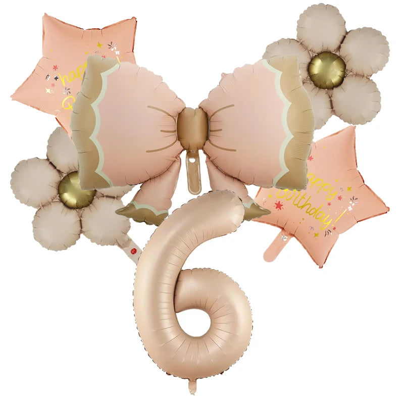 Butterfly Balloons 2 3 4 5th Birthday Decor for Girls Pink Butterfly Foil Balloons for Butterfly Themed Party Wedding  Decors