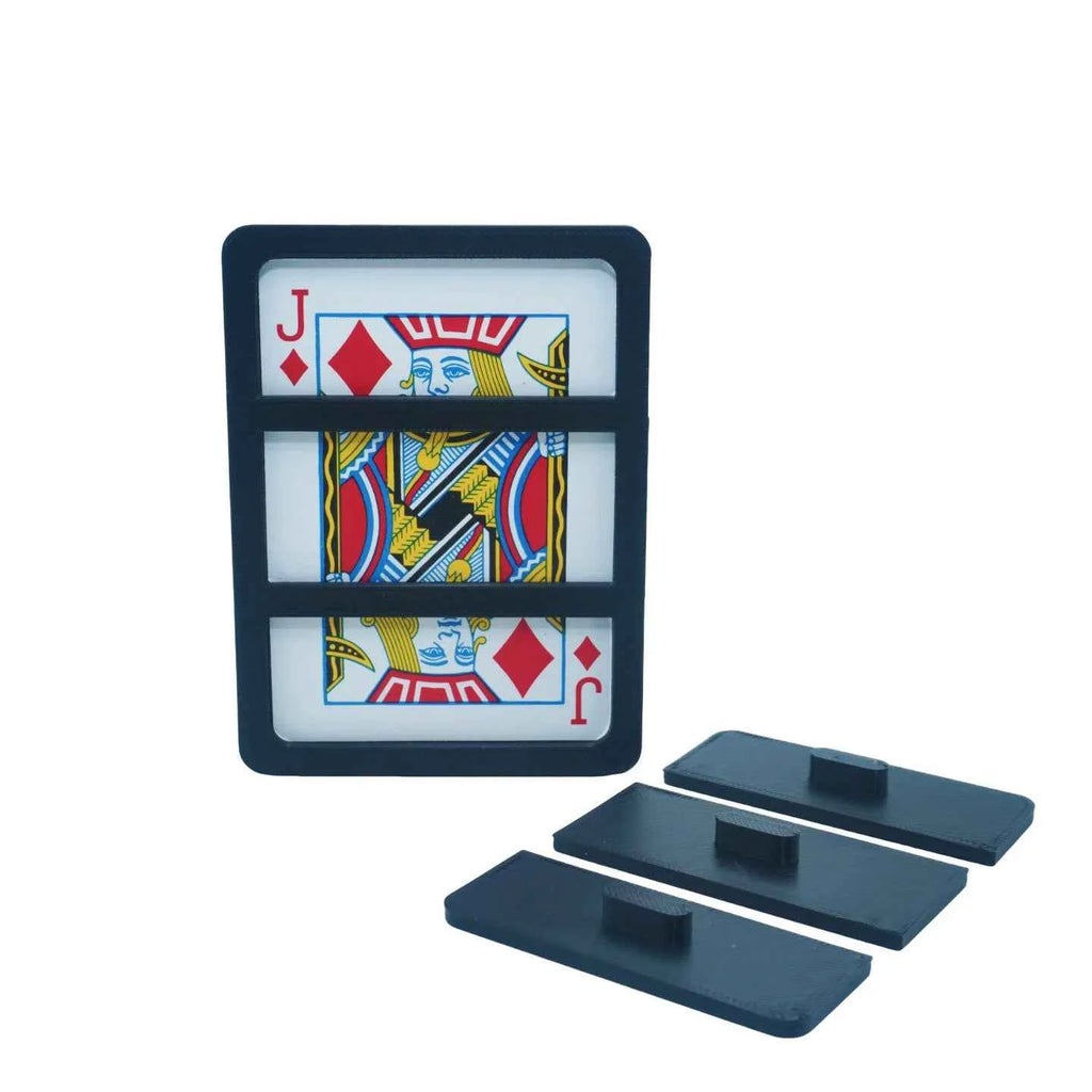 Split Card Trick Magic Tricks Selected Card Splits Into Three Pieces Broken and Restoration Magia Close-up Illusions Gimmicks