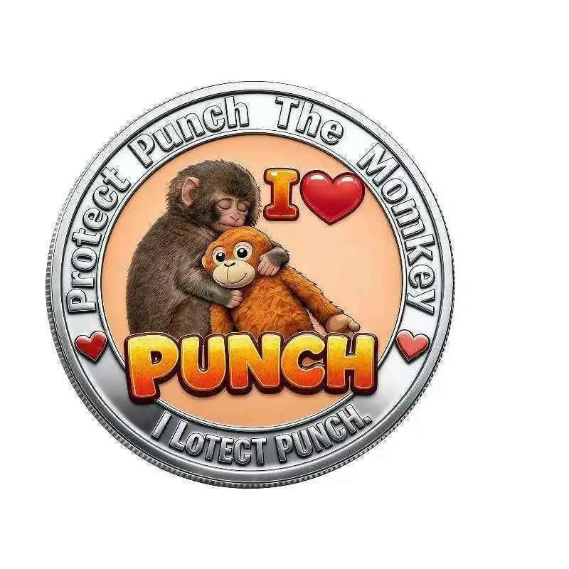 1Pcs Mental Health Motivational Challenge Coins Emotional Support Monkey Coin Inspirational Metal Challenge Coin