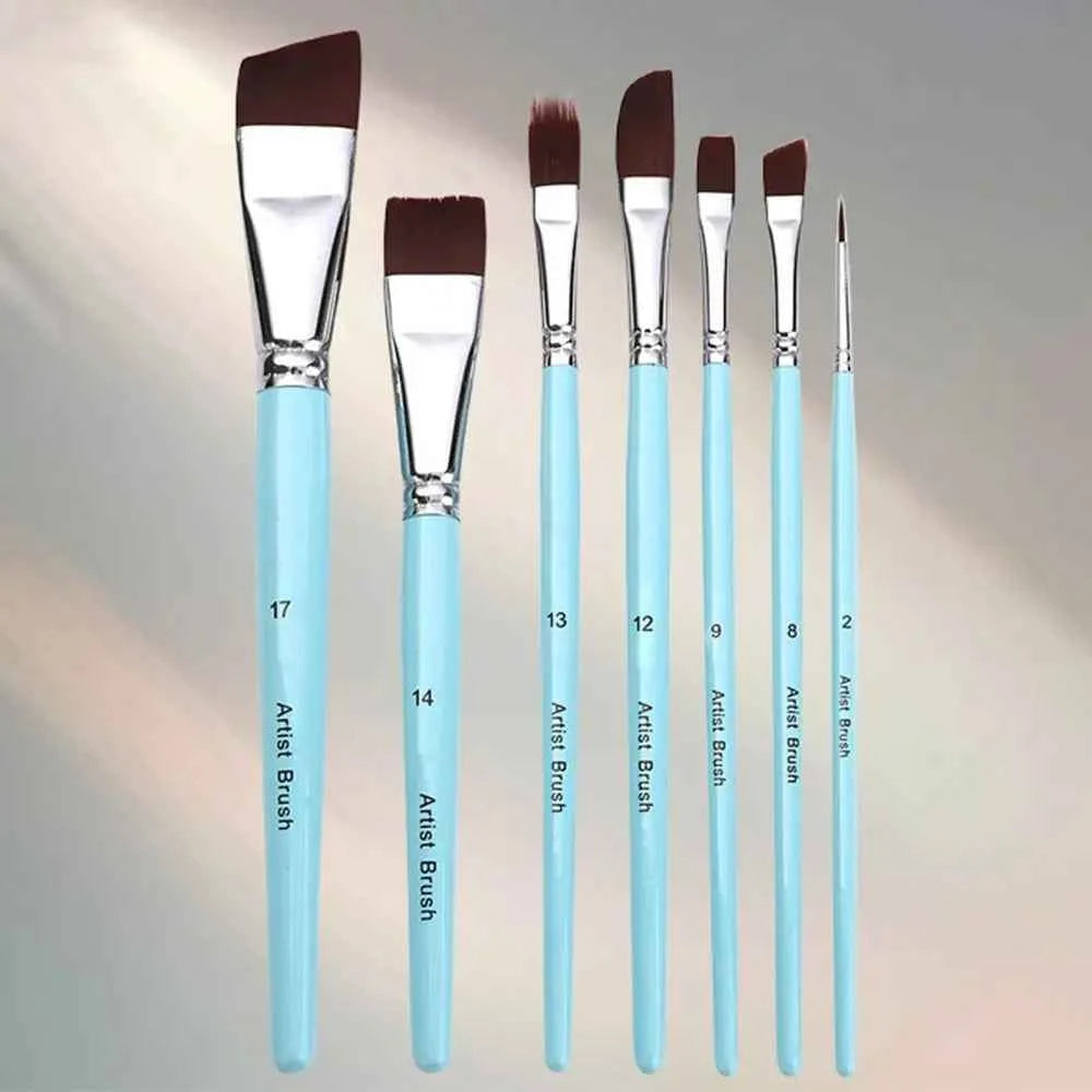 Body Pinting Face Body Art Paint Multifunctional Wooden Handle Drawing Art Pen with Storage Box Portable Oil Painting Brushes
