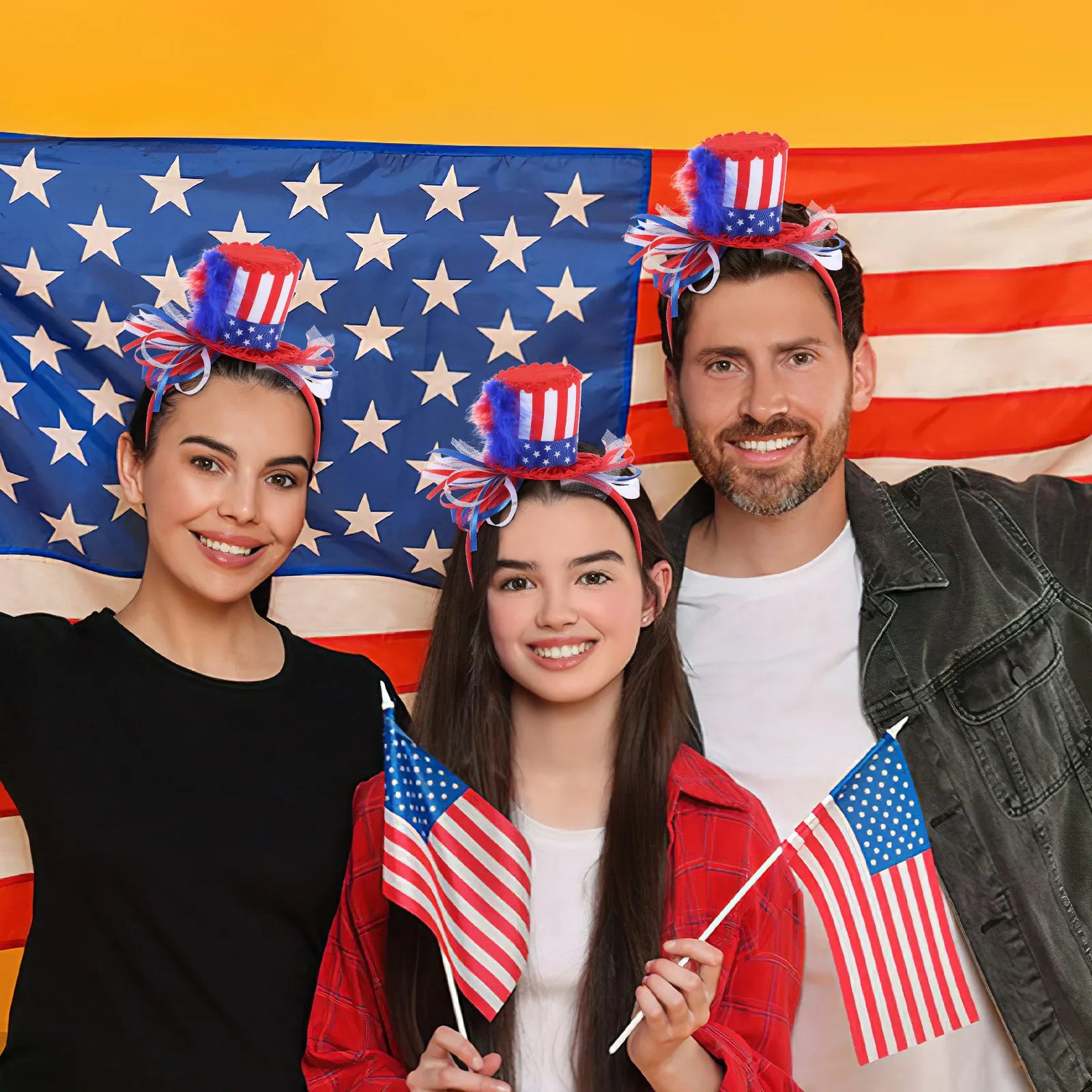 Independence Day Headband Usa Flag Design Celebrate with Style Perfect for 4Th of July Party Favors Women Patriotic Spirit