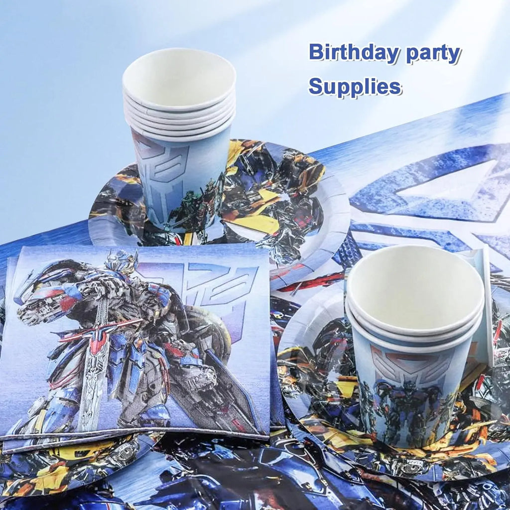 Transformers Party Favor Transformer Birthday Party Decorations Party Supplies Balloons Tablecloth Cups Plates Baby Shower Gifts - Big Tim's Magic Emporium