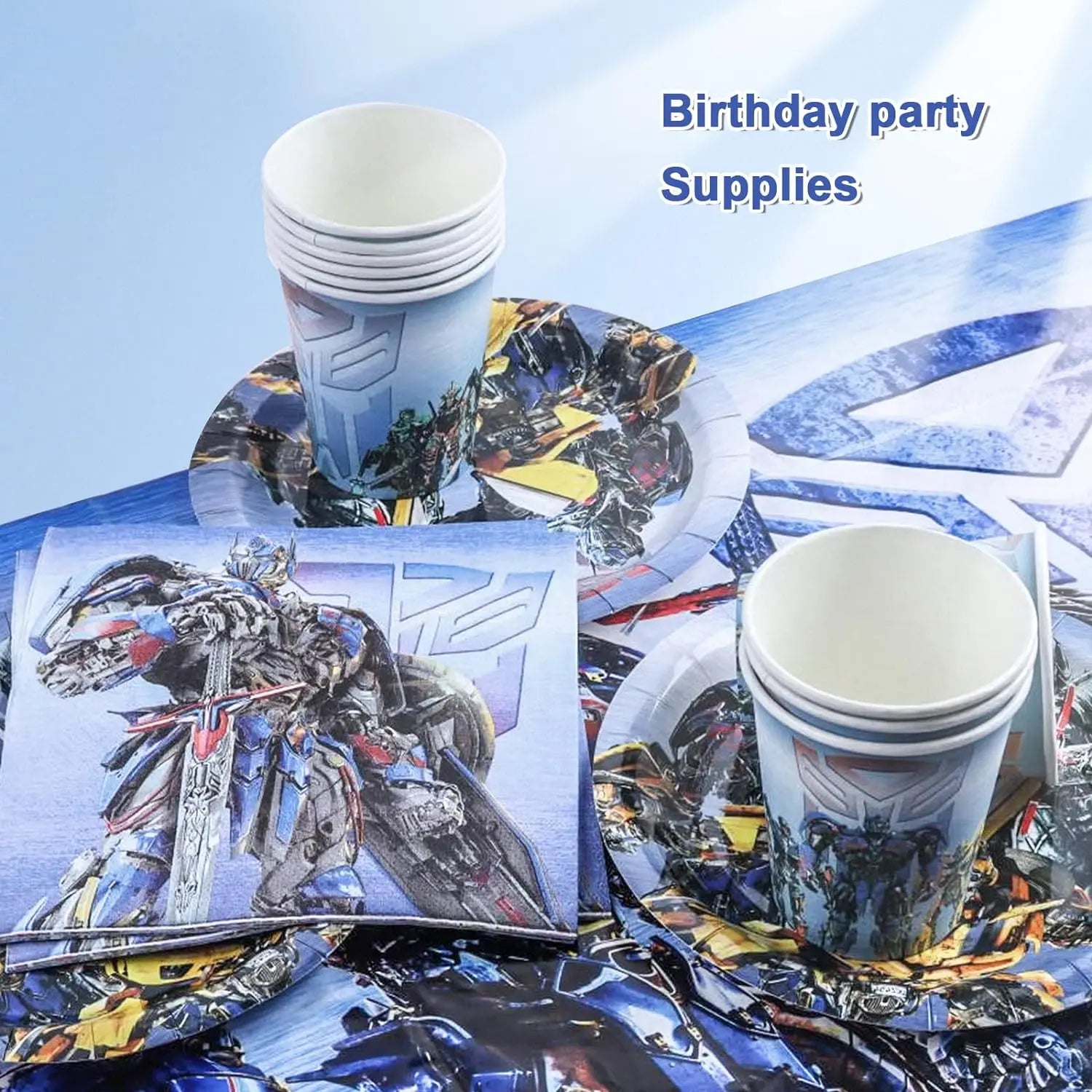 Transformers Party Favor Transformer Birthday Party Decorations Party Supplies Balloons Tablecloth Cups Plates Baby Shower Gifts - Big Tim's Magic Emporium