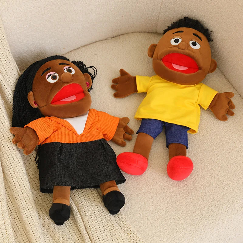 Family Hand Puppets – 38cm Plush Character Puppets for Storytelling & Role Play - Big Tim's Magic Emporium