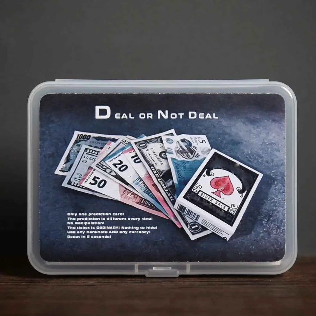 DEAL OR NOT DEAL by Mickael Chatelain Magic Tricks Card Prediction Magia Magician Bet Props Close Up Street Illusions Mentalism