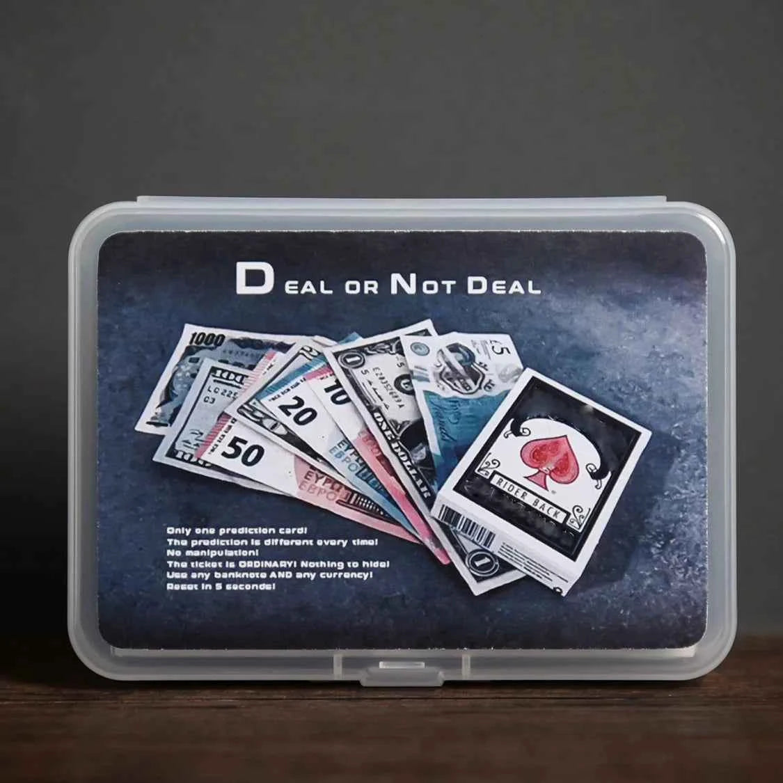 DEAL OR NOT DEAL by Mickael Chatelain Magic Tricks Card Prediction Magia Magician Bet Props Close Up Street Illusions Mentalism