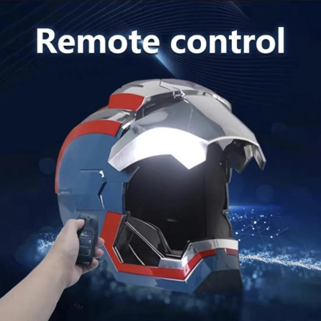Iron Man War Machine 1:1 Cos Mask Wearable Helmet Remote Voice Control Automatic Helmet Mask Halloween Cosplay Props Adult Gift - Big Tim's Magic Emporium