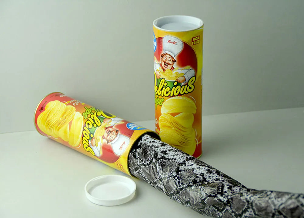 The Potato Chip Snake Stage Magic Tricks Snake Toy April Fool Day Halloween Party Jokes in A Can Gag Gift Scary Fries Fun Toys - Big Tim's Magic Emporium