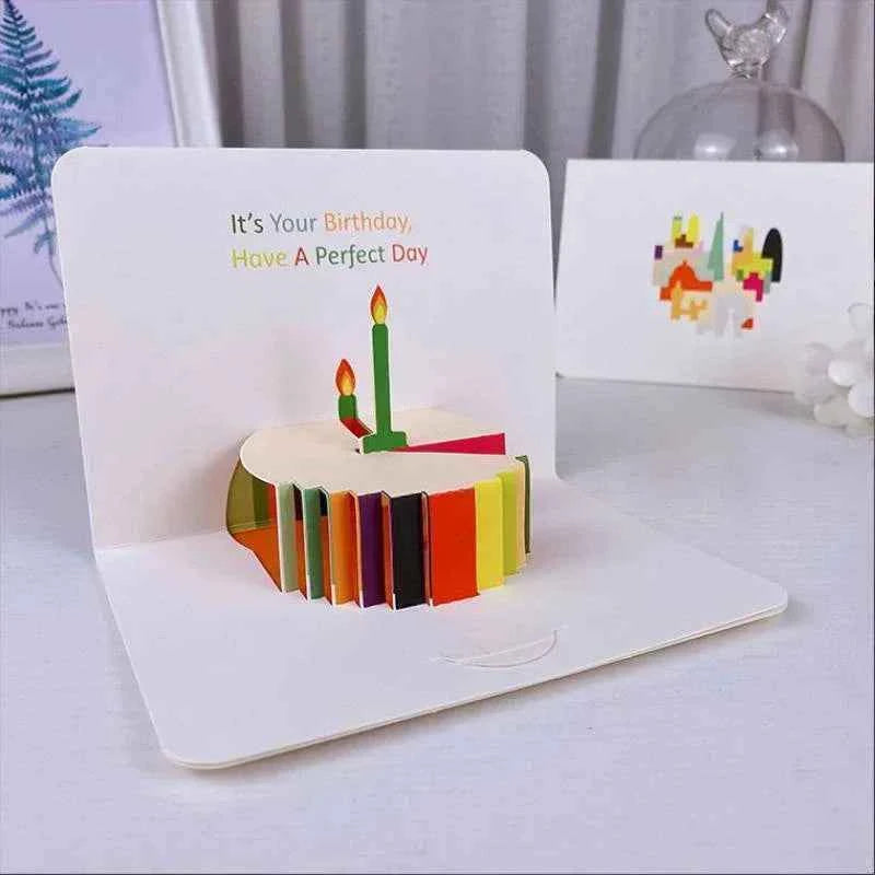 Birthday Greeting Cards 3D Pop Up Gift Card Gift Cards with Envelope Wedding Decorations for Tables Greeting Cards Gift Card