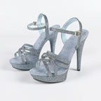 The Stardust Catwalk Stiletto – Luxury Rhinestone Platform Sandals