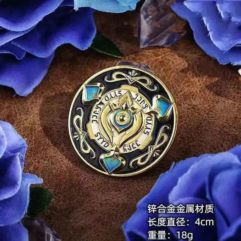 Hot Honkai:Star Rail 3D Metal Embossed Coins Currency Aventurine's Token for Trailblazer Souvenir Cosplay Props Accessories Gift