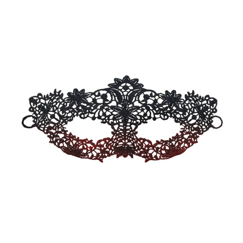 Makeup Ball Hollow Lace Face Mask With Ribbon Princess Masquerad Cosplay Prom Props Costume Female Sexy Diamonds Eye Mask