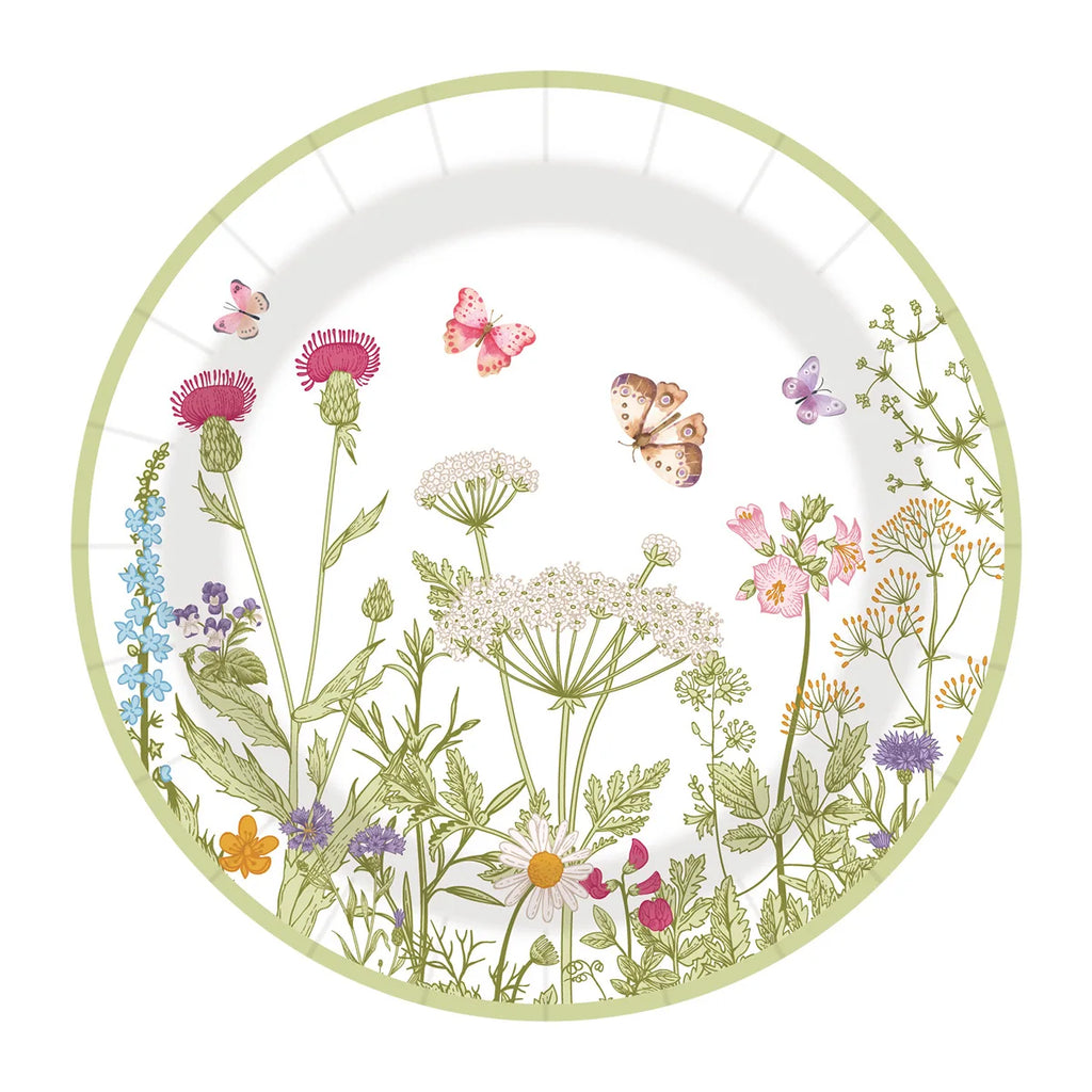 240pcs Spring Flowers Fresh Disposable Paper Tableware Wildflower Plate Birthday Party Decoration Party Supplies Party - Big Tim's Magic Emporium