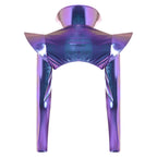 Metallic Shoulder Armor Shrug Crop Top & Sleeves Futuristic Pauldron Stage Costume