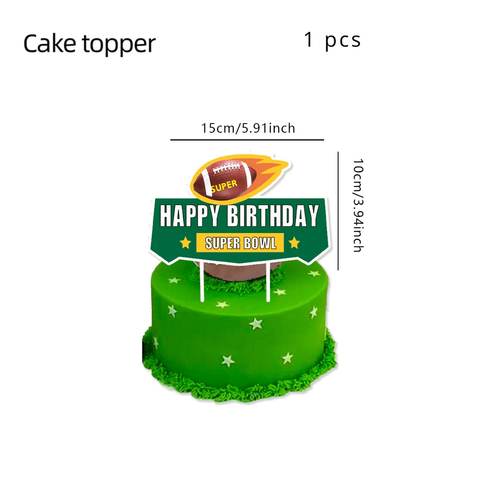 Super Bowl Rugby American Football Children's Birthday Party Paper Decoration Party Supplies Party Supplies Party Decorations - Big Tim's Magic Emporium