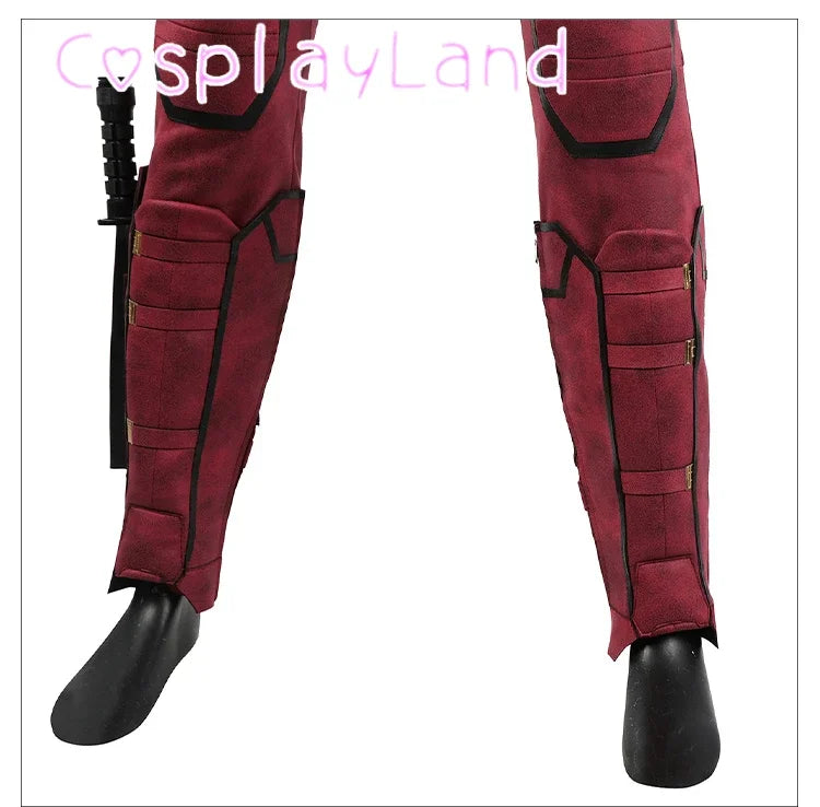 New Arrival DP3 Mr. Pool Cosplay Costume Hero Complete Clothes Red Leather Men Jumpsuit Halloween Carnival Christmas Outfit - Big Tim's Magic Emporium