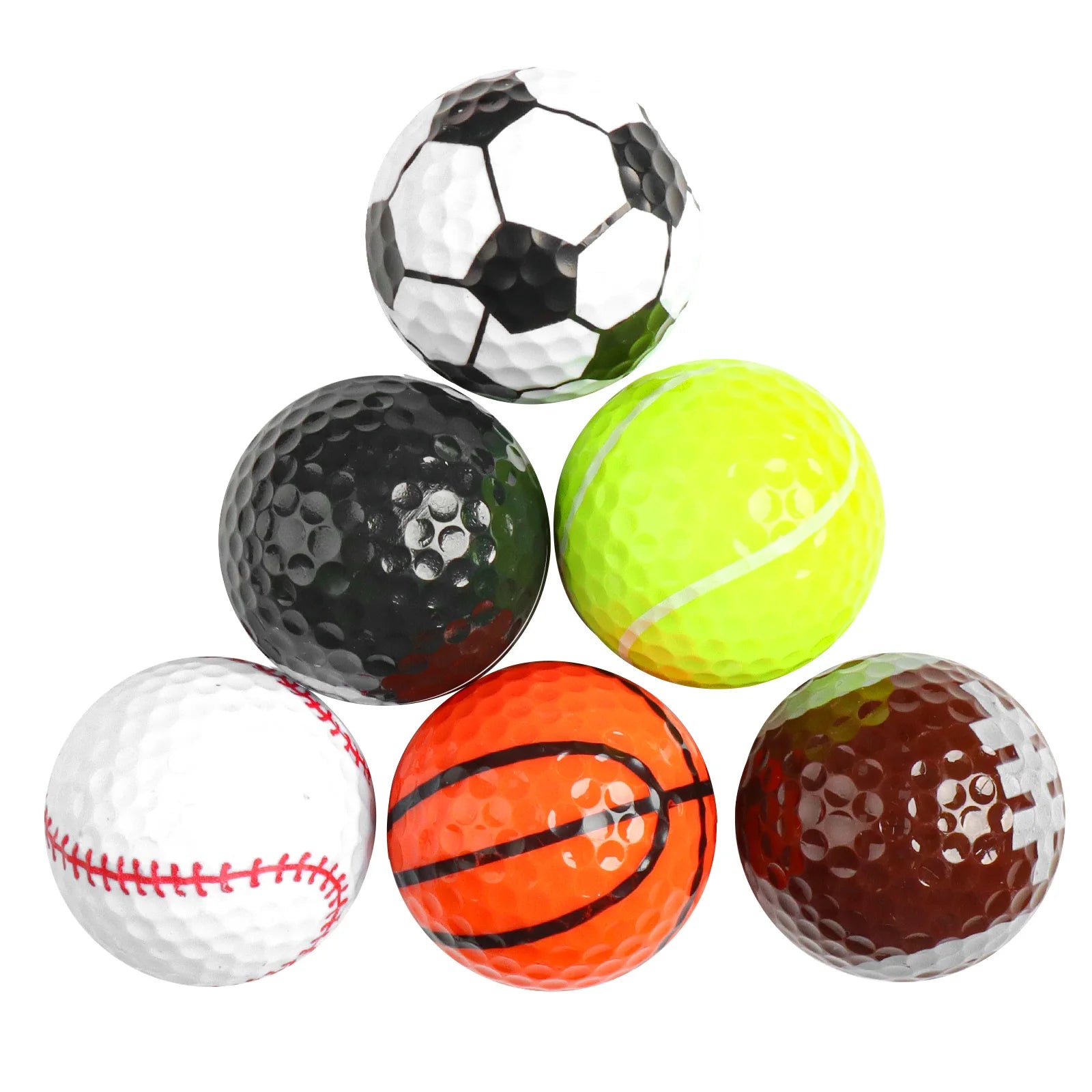 6 Pack Funny Happy Gilmore Golf Balls Gift Set, Hilarious Novelty Golf Ball Set , Fun Golf Accessories - Big Tim's Magic Emporium
