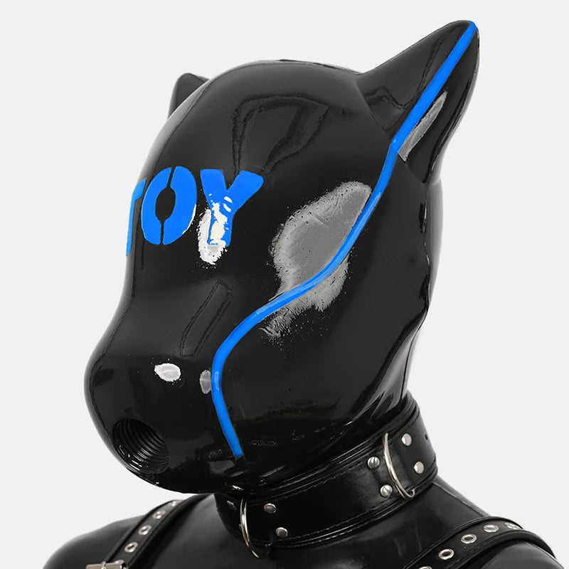 Furrjoi IDO Silicone Dog Mask with Patterned Cospaly Costumes Hood Multiple Colors Halloween Face Toys Realistic Equipment - Big Tim's Magic Emporium