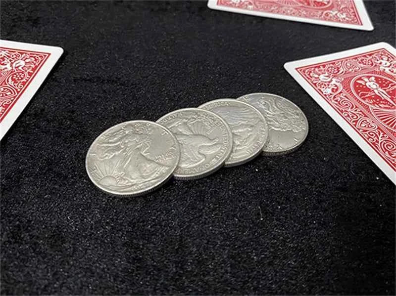 Mist Coin Set by Jimmy Fan Magic Tricks Coin Appearing/Vanishing Magia Magician Close Up Illusions Gimmick Mentalism Funny Props