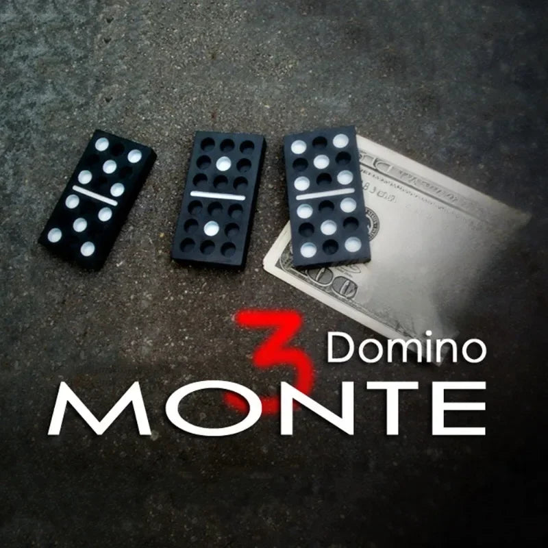 3 DOMINOES MONTE Close Up Magic, Magic Tricks props Illusions TV Show Professional Magic Product Amazing Effect Gimmicks - Big Tim's Magic Emporium