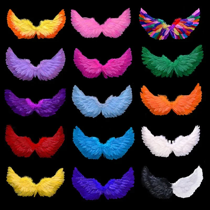 Party Glow LED Angel Feather Wing with Luminous Light Up Effect for Costume Birthday, Wedding and Christmas - Big Tim's Magic Emporium