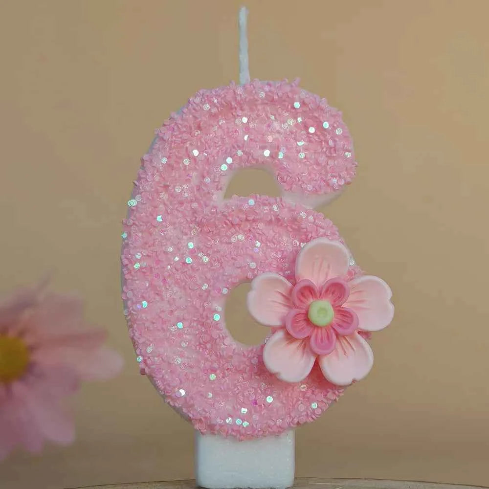 Birthday candle creative digital birthday cake ornament girl children's atmosphere decoration