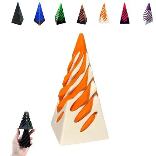 Impossible Pyramid Passthrough Sculpture - 3D Optical Illusion Art Decor