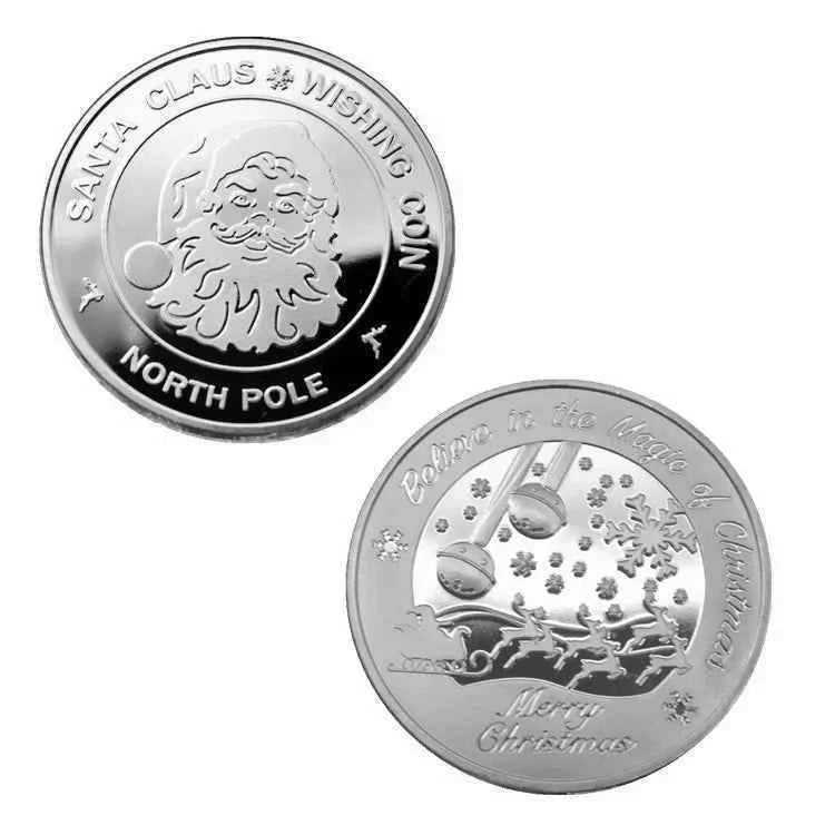 Souvenir Coin Merry Christmas Commemorative Coins Collection Metal Crafts