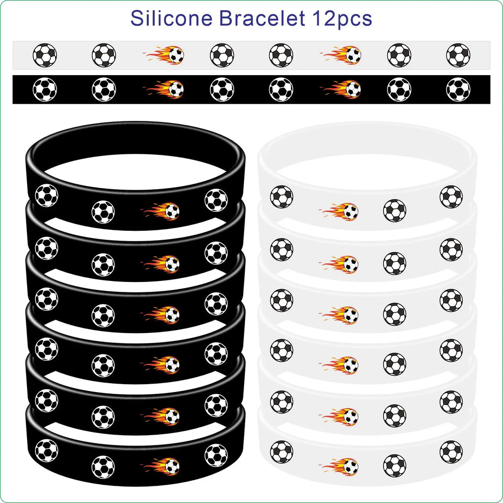 Soccer Party Birthday Party Decorat Slap Bracelets Goodie Bags Keychains Sticker Football Party Supplies Kids Boy Birthday Party