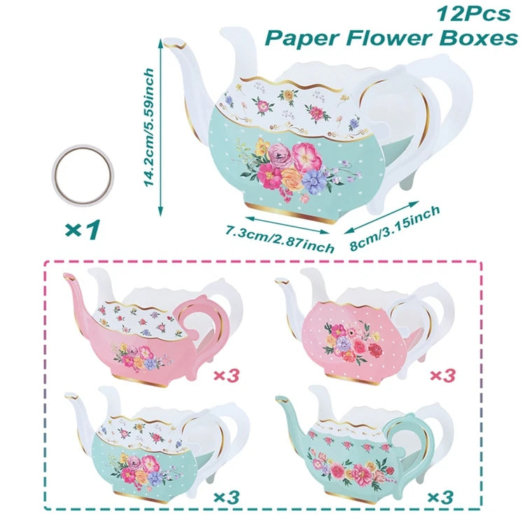Pink Tea Party Cake Stand Birthday Party Decoration Kids Baby Shower Party Supplies Wedding Table Decor Afternoon Tea Party - Big Tim's Magic Emporium