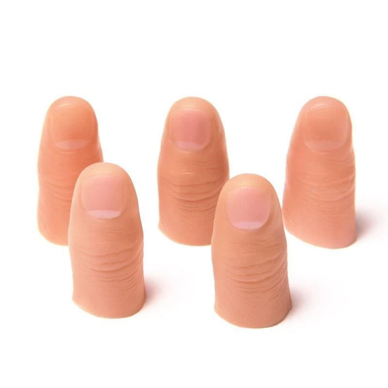 Thumb Tip Finger Fake Magic Trick Close Up Vanish Appearing Finger Trick Props Toy Halloween Funny Prank Party Magician Accessor