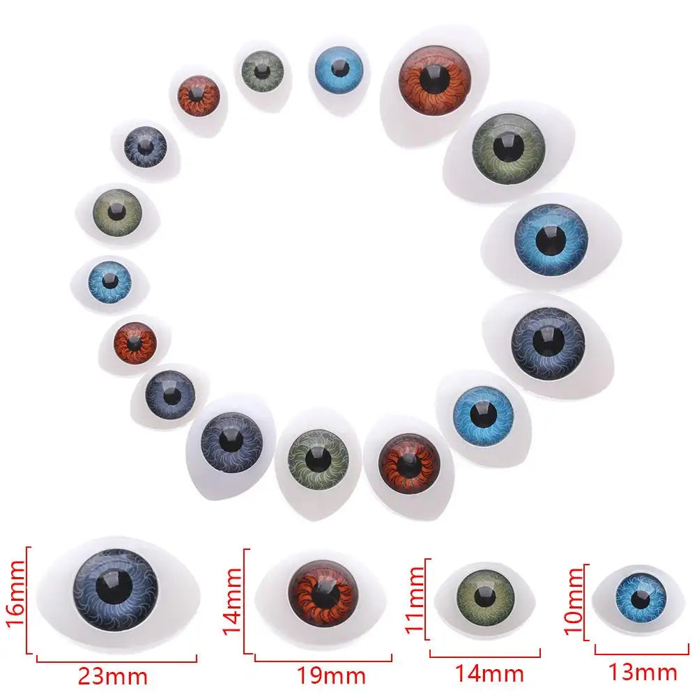 20pcs Puppet Making Dinosaur Eyes Funny Plastic Doll Safety Eyes For Animal Toy DIY Craft Accessories - Big Tim's Magic Emporium