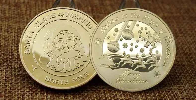 Souvenir Coin Merry Christmas Commemorative Coins Collection Metal Crafts