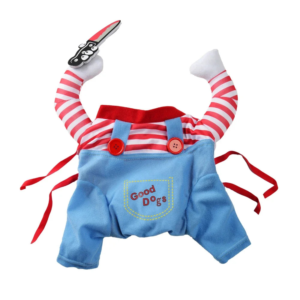 Pet Dog Cosplay Costume For Small Medium Dogs Cats Funny Party Dress Up Puppy Clothing Halloween Kitten Outfits Bulldog Jacket
