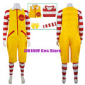 M Uncle Clown Cosplay Anime Parent-Child Costume Jumpsuits Fastfood Yellow Clown Clothing for Kids Halloween Christmas Cosplay - Big Tim's Magic Emporium